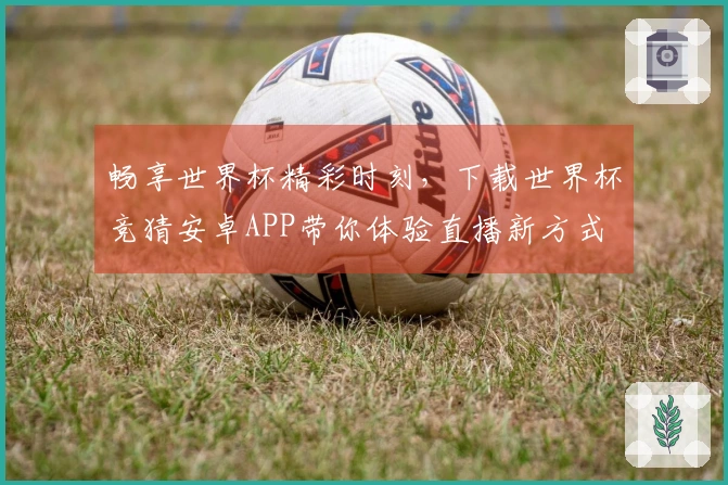 畅享世界杯精彩时刻，下载世界杯竞猜安卓APP带你体验直播新方式